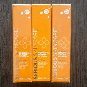 3x Full Size Serious C3 Plasma C Cream Exp 7/2024